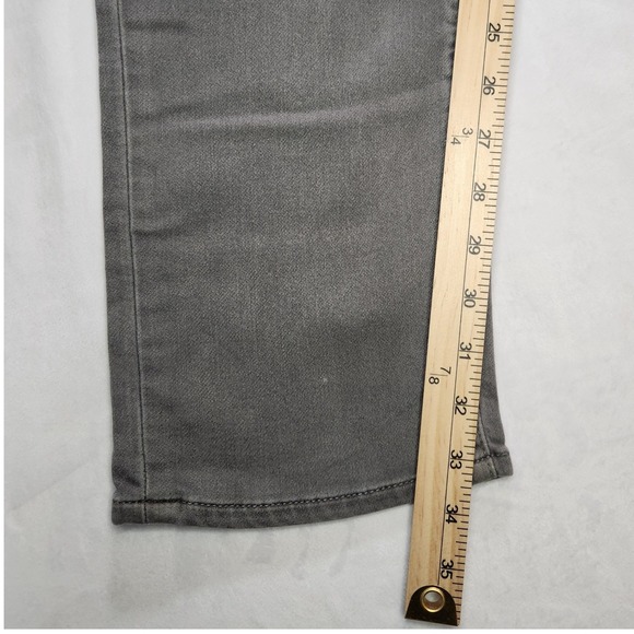 John Varvatos USA Bowery Slim Straight Grey Jeans Mens 36 Stretch Denim Pants - Picture 7 of 14